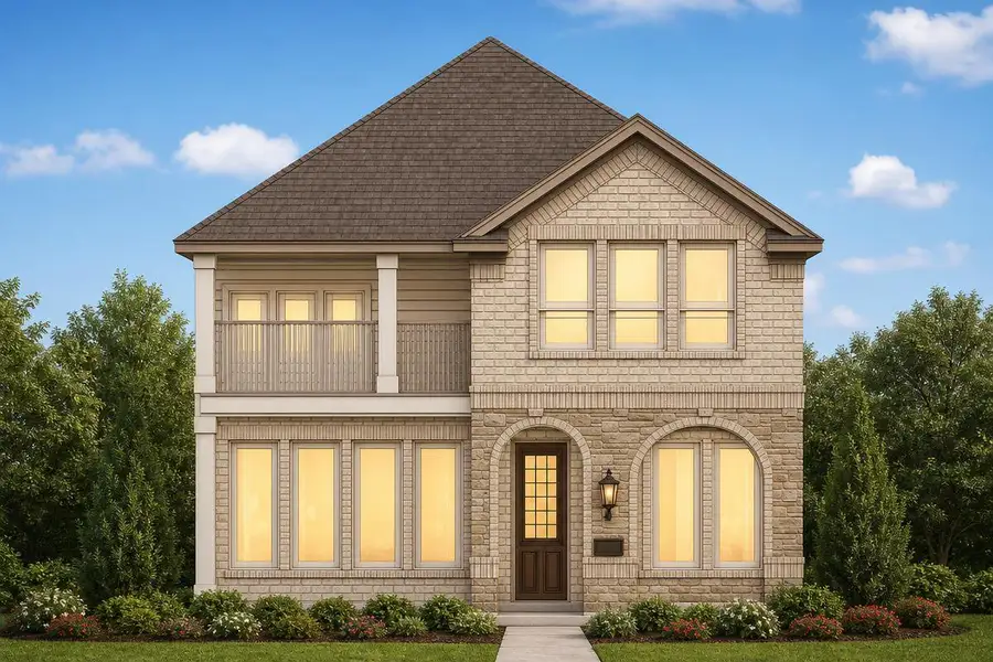 Representative exterior photo of a completed home built from the Royal Willow by Grand Homes in Trails at Cottonwood Creek, Rowlett, TX (Image 22). Representative exterior photo of a completed home built from the Royal Willow by Grand Homes in Trails at Cottonwood Creek, Rowlett, TX (Image 22).