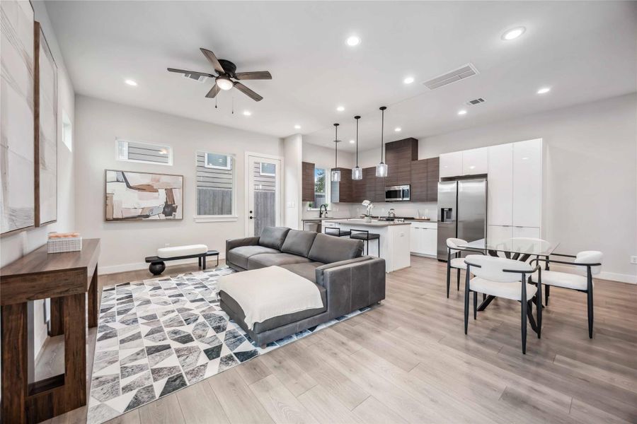 Furnished interior view inside a new home in , Houston (Image 7).