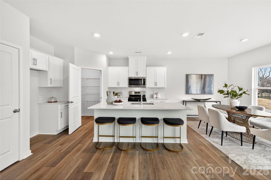 Furnished interior view inside a new home in Reedy Creek Preserve, Charlotte (Image 6).