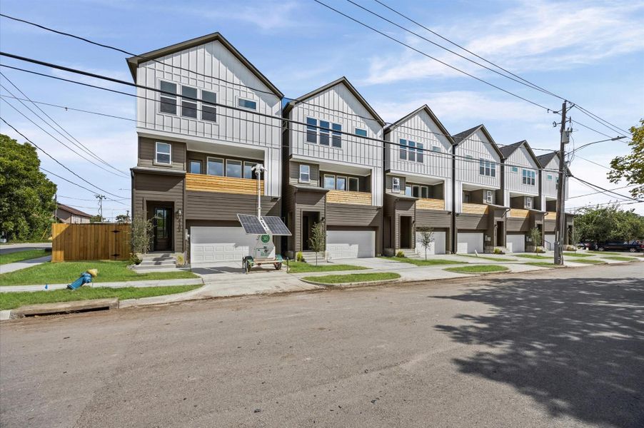 Front exterior of a new home in , Houston, TX, highlighting curb appeal (Image 28). Front exterior of a new home in , Houston, TX, highlighting curb appeal (Image 28).