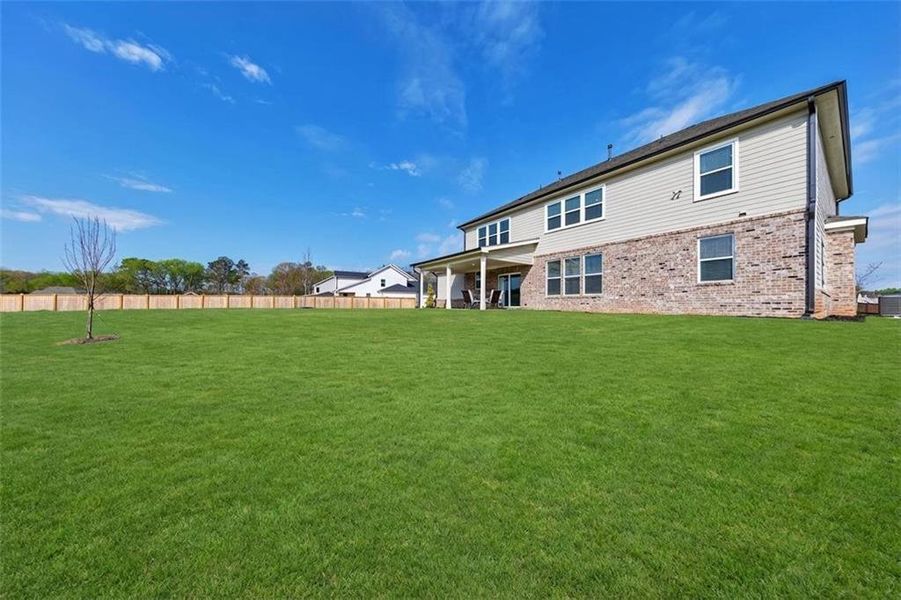 Exterior details and patio area of a home in Conner Farm, Dawsonville (Image 29).