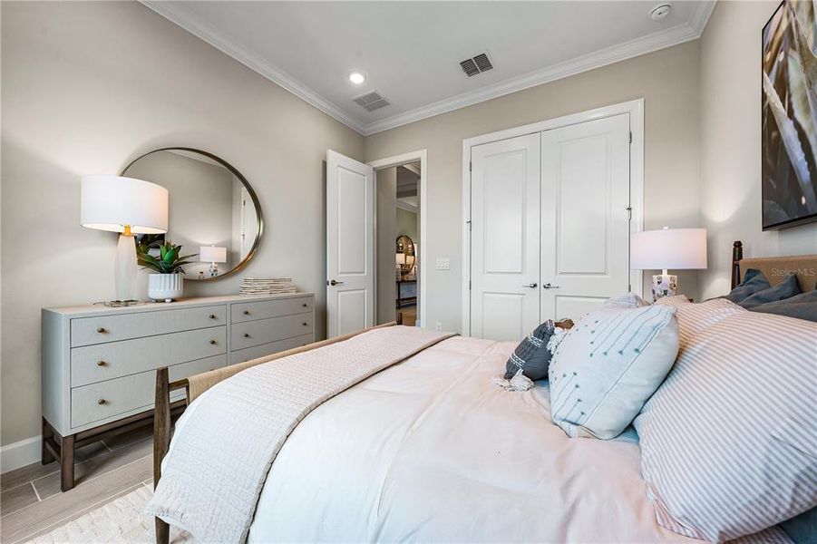 Furnished interior view inside a new home in Esplanade at Skye Ranch, Sarasota (Image 41).