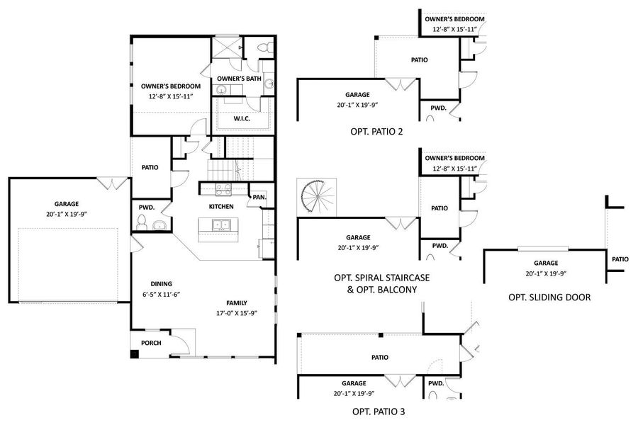2D floor plan layout of this home in Bridgeland Central, Cypress, TX (Image 2). 2D floor plan layout of this home in Bridgeland Central, Cypress, TX (Image 2).