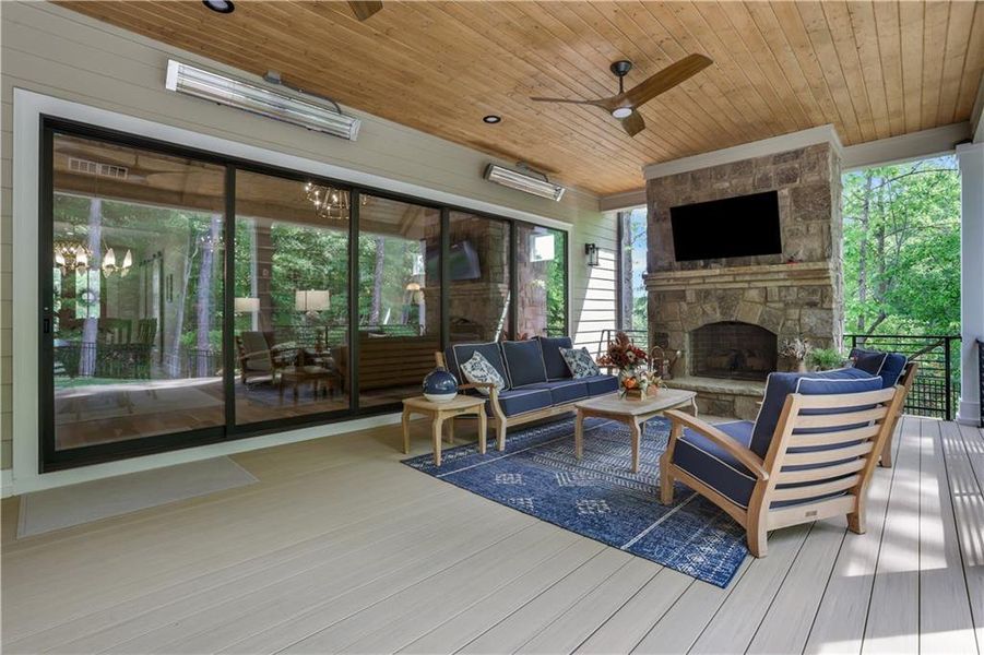 Exterior details and patio area of a home in , Dahlonega (Image 4).