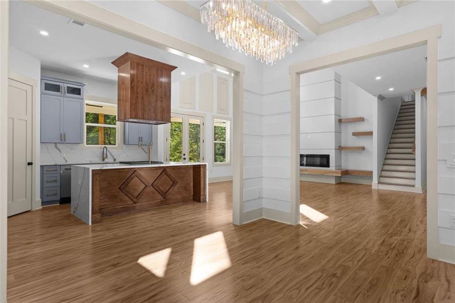 Furnished interior view inside a new home in , Powder Springs (Image 7).