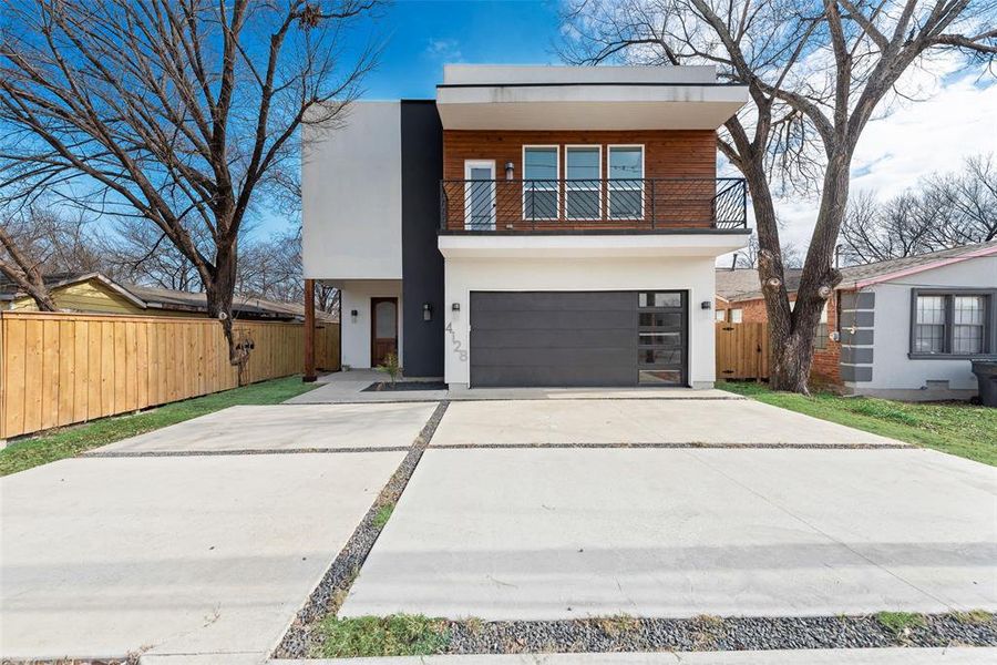 Front exterior of a new home in , Dallas, TX, highlighting curb appeal (Image 18).