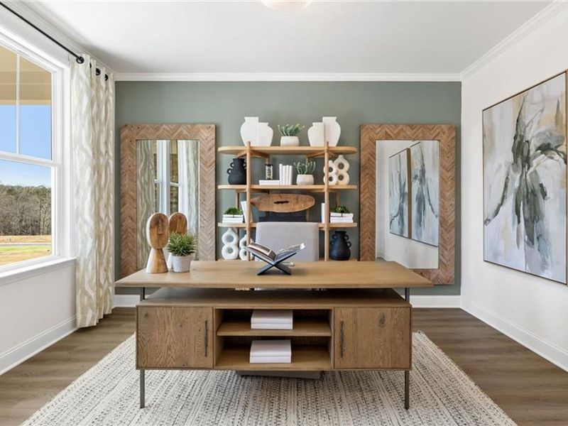 Furnished interior view inside a new home in Fern Hollow, Buford (Image 5).