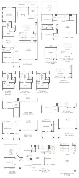 2D floor plan layout for the Henley by Milestone Community Builders in Saddle Ridge at Wildhorse Ranch, Austin, TX (Image 3). 2D floor plan layout for the Henley by Milestone Community Builders in Saddle Ridge at Wildhorse Ranch, Austin, TX (Image 3).