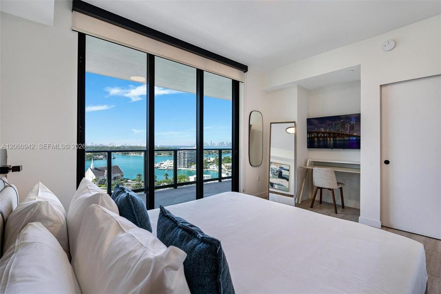 Furnished interior view inside a new home in , Miami Beach (Image 14).