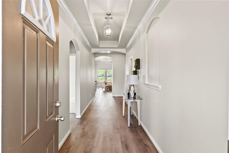 Furnished interior view inside a new home in Lexington Heights 50', Willis (Image 4).