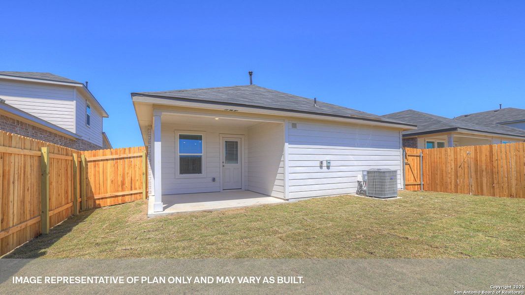 Exterior details and patio area of a home in Whisper South, San Marcos (Image 3).