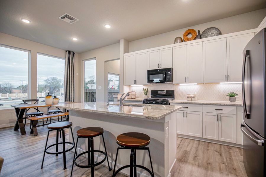 Furnished interior view inside a new home in Santa Rita Ranch, Liberty Hill (Image 7).