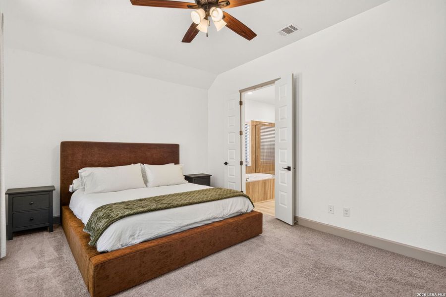 Furnished interior view inside a new home in Kallison Ranch, San Antonio (Image 19). Furnished interior view inside a new home in Kallison Ranch, San Antonio (Image 19).