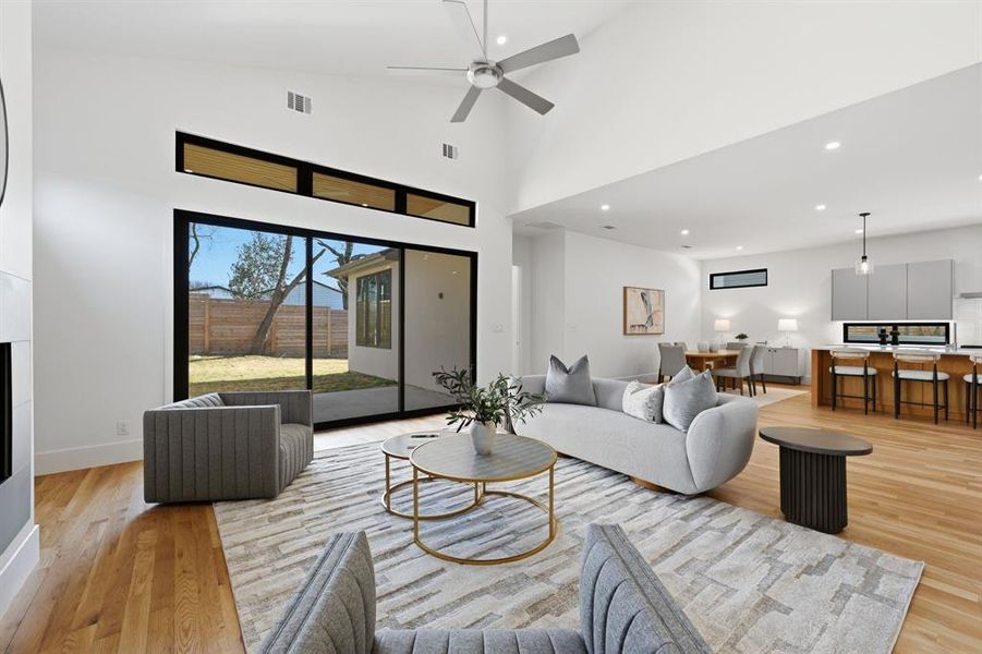 Furnished interior view inside a new home in , Dallas (Image 27).