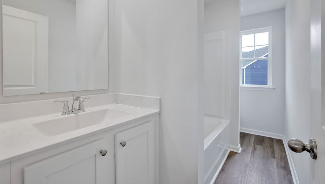 Furnished interior view inside a new home in Indigo Preserve Townhomes, Leland (Image 10).
