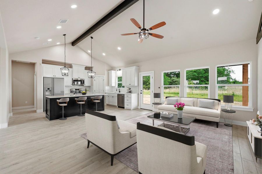 Furnished interior view inside a new home in , Franklin (Image 5).