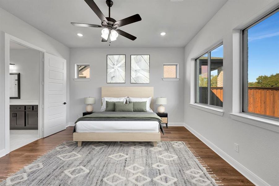 Furnished interior view inside a new home in South Pointe  Cottage Series, Mansfield (Image 5).