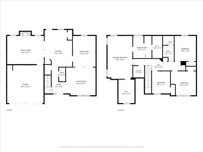 2D floor plan layout of this home in Traditions at Cedarcrest, Dallas, GA (Image 5).