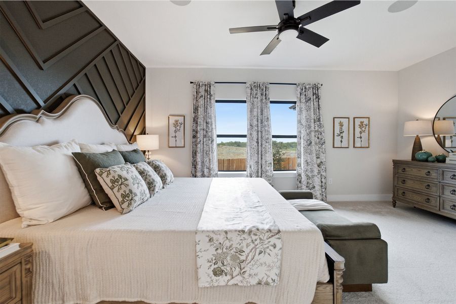 Furnished interior view inside a new home in Sunfield, Buda (Image 25).