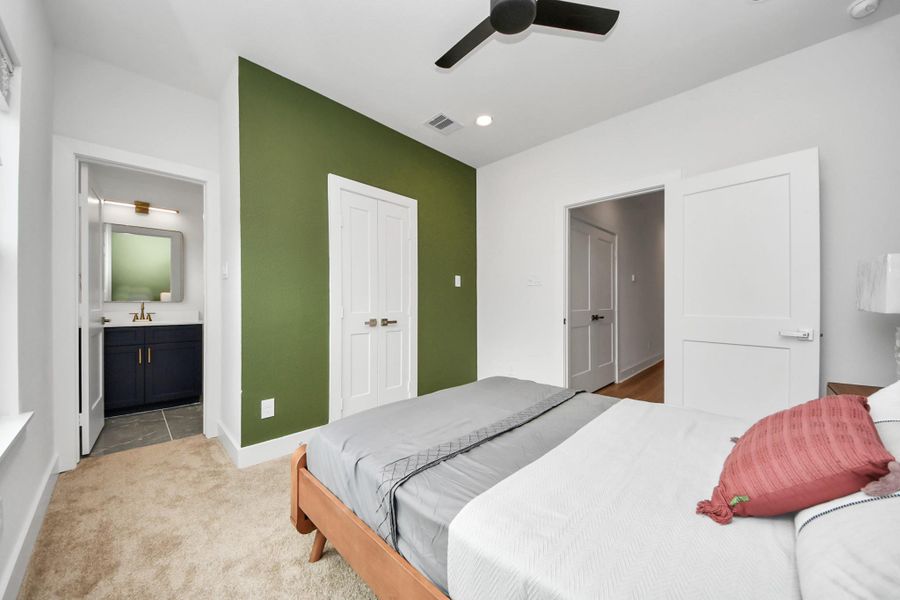 Furnished interior view inside a new home in , Houston (Image 19).