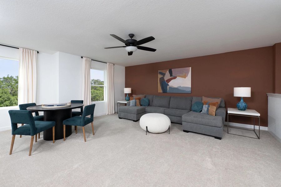 Representative furnished interior of a home built from the Gage by Ashton Woods in Hennersby Hollow, San Antonio (Image 9).