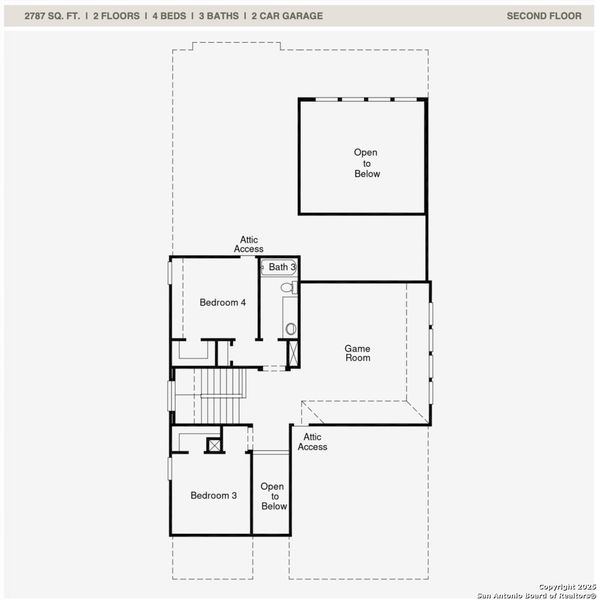 2D floor plan layout of this home in Ladera, San Antonio, TX (Image 3). 2D floor plan layout of this home in Ladera, San Antonio, TX (Image 3).