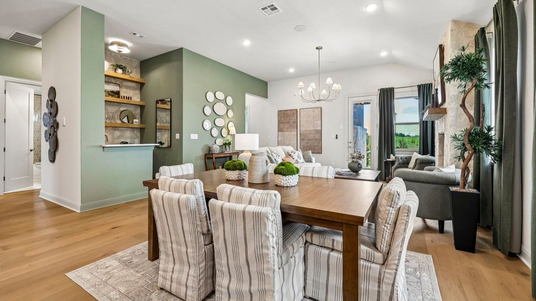 Representative furnished interior of a home built from the Oleander by DRB Homes in Oaks at San Gabriel, Georgetown (Image 11).