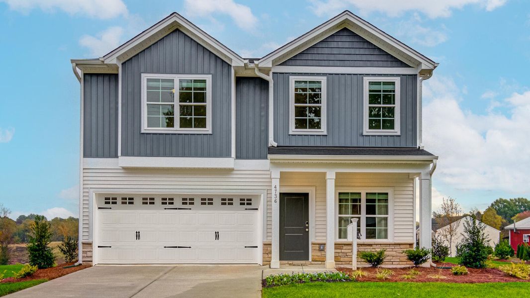 Front exterior of a new home in , Summerville, SC, highlighting curb appeal (Image 1). Front exterior of a new home in , Summerville, SC, highlighting curb appeal (Image 1).