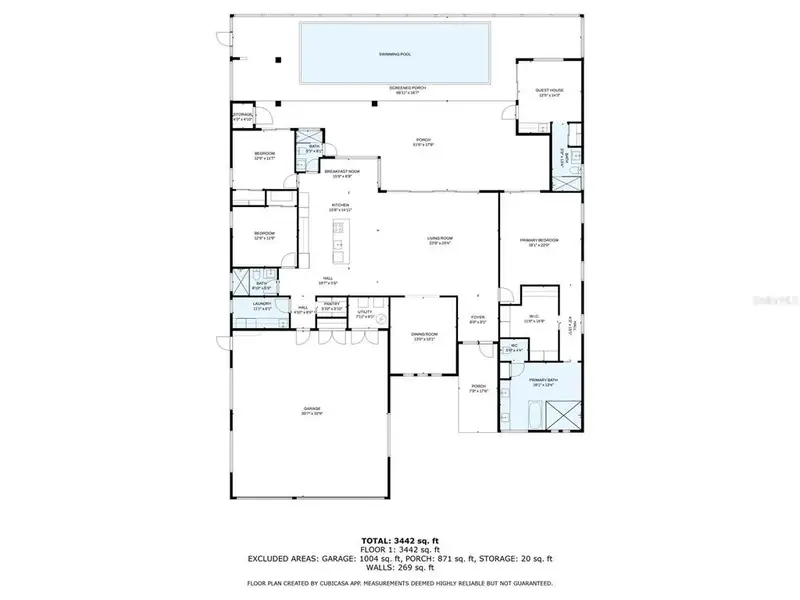 2D floor plan layout of this home in , Palm Coast, FL (Image 5).