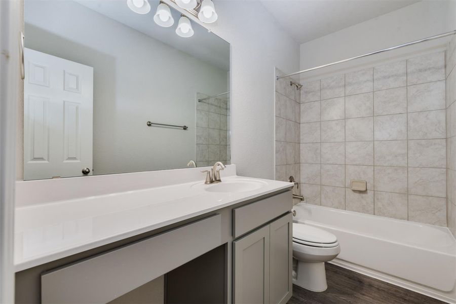 Furnished interior view inside a new home in Mill Creek Trails, Magnolia (Image 11). Furnished interior view inside a new home in Mill Creek Trails, Magnolia (Image 11).