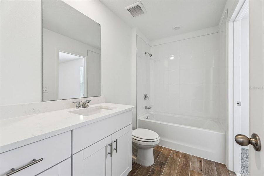 Furnished interior view inside a new home in The Meadow at Crossprairie Townes, St. Cloud (Image 7).