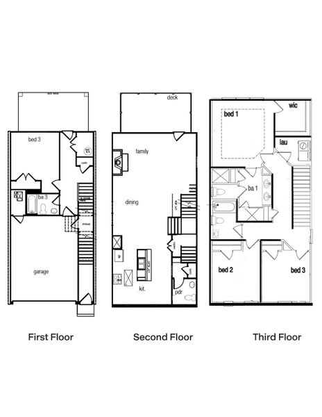 2D floor plan layout for the Rutherford by D.R. Horton in Overlook at Peachtree Corners, Peachtree Corners, GA (Image 4). 2D floor plan layout for the Rutherford by D.R. Horton in Overlook at Peachtree Corners, Peachtree Corners, GA (Image 4).