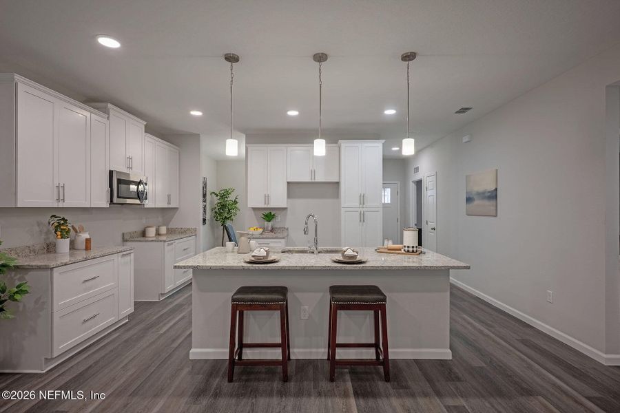 Furnished interior view inside a new home in , Jacksonville (Image 35).