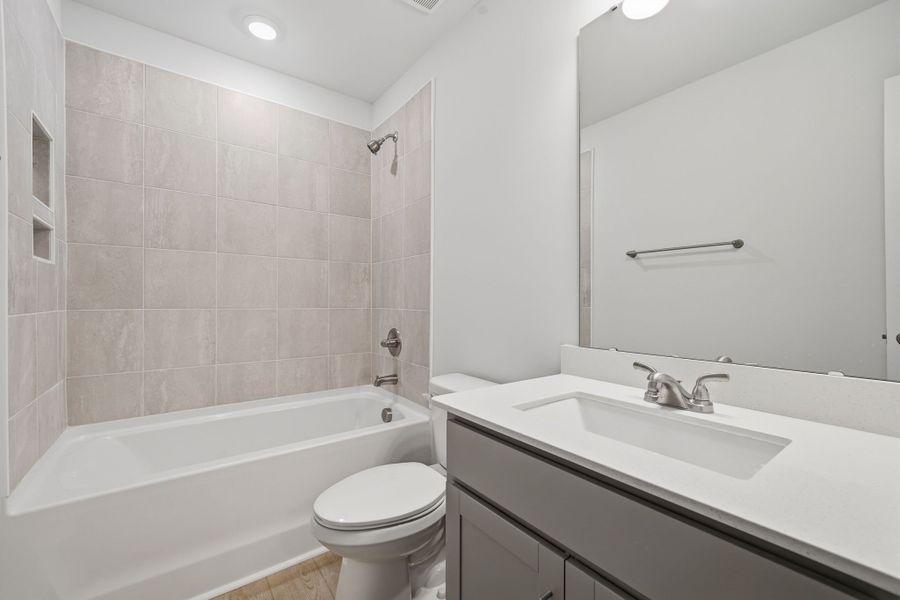 Furnished interior view inside a new home in Lakeview Village, Charlotte (Image 12). Furnished interior view inside a new home in Lakeview Village, Charlotte (Image 12).