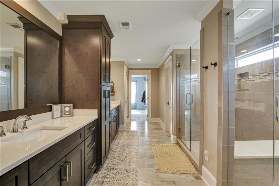 Furnished interior view inside a new home in , Buford (Image 61). Furnished interior view inside a new home in , Buford (Image 61).