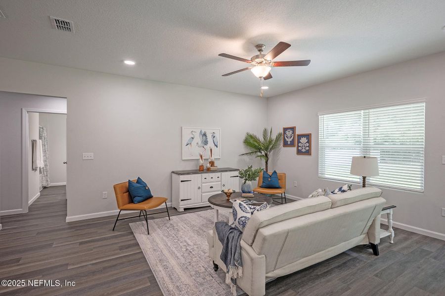 Furnished interior view inside a new home in , Jacksonville (Image 17). Furnished interior view inside a new home in , Jacksonville (Image 17).