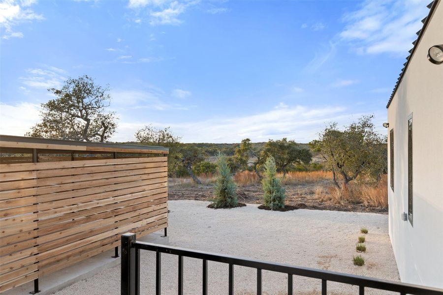 Beautiful Hill Country Views from Back Porch.