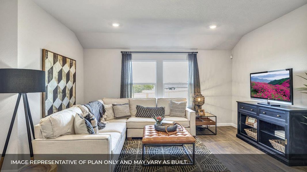 Furnished interior view inside a new home in Prairie Lakes, Buda (Image 16).