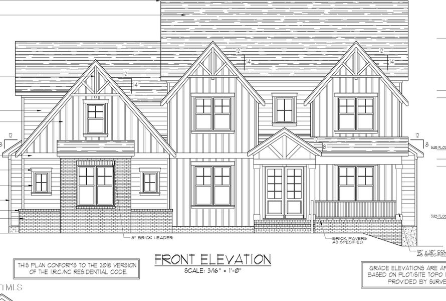 Front Elevation 1062 Cabin Creek