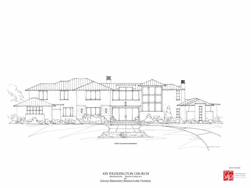 Exterior rendering of this home design in , Waxhaw, NC (Image 3).