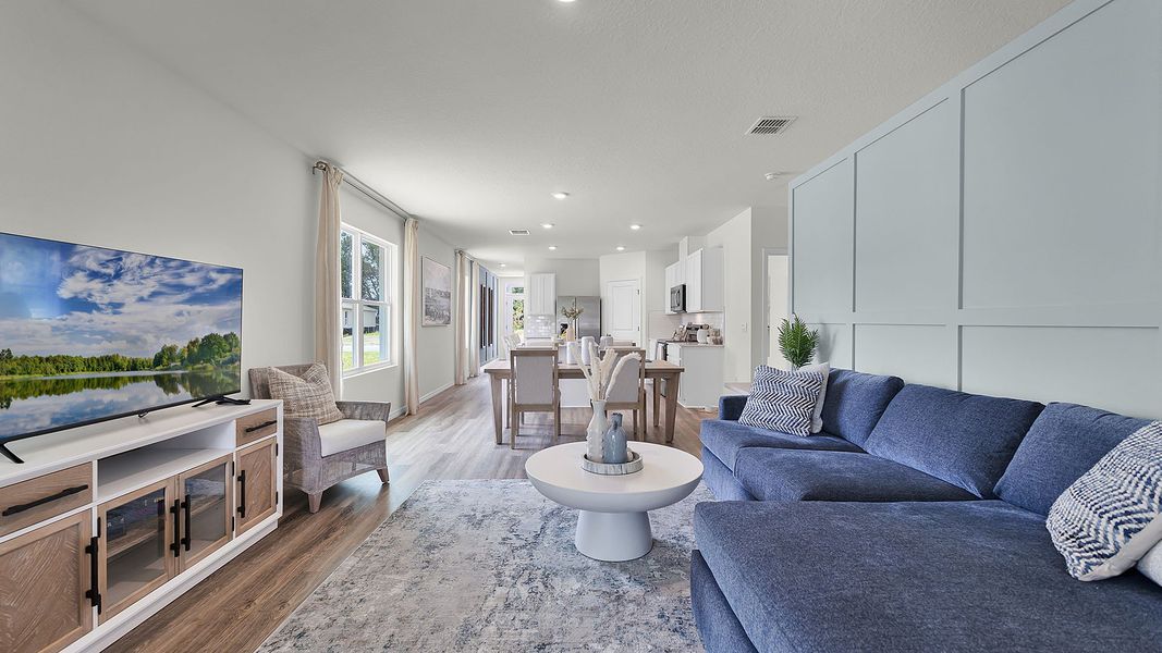 Representative furnished interior of a home built from the HARPER by D.R. Horton in Wynwood, Ocoee (Image 8).