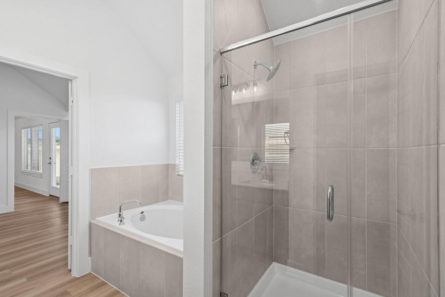 Furnished interior view inside a new home in Lone Star Landing, Montgomery (Image 16).