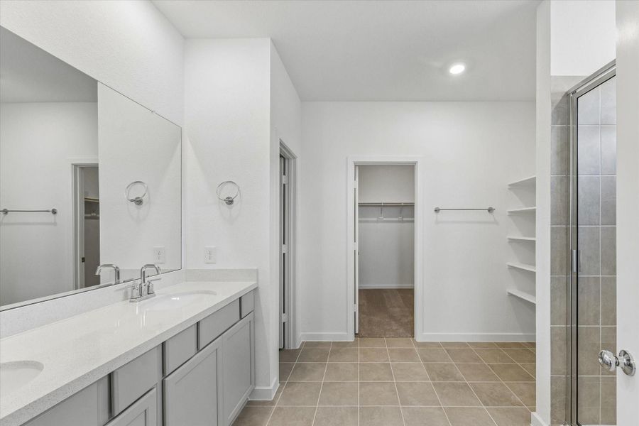 Furnished interior view inside a new home in Bridge Creek 45s and 50s, Cypress (Image 10).