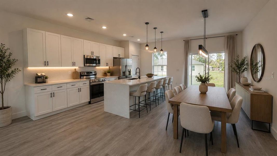 Furnished interior view inside a new home in , Ocala (Image 4).