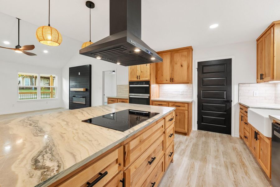 Furnished interior view inside a new home in , Point Blank (Image 18).