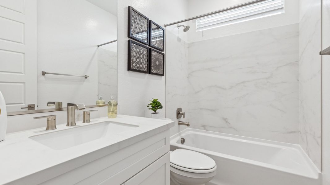 Representative furnished interior of a home built from the Miraval by D.R. Horton in The Ridge at Stone Butte, Phoenix (Image 44).
