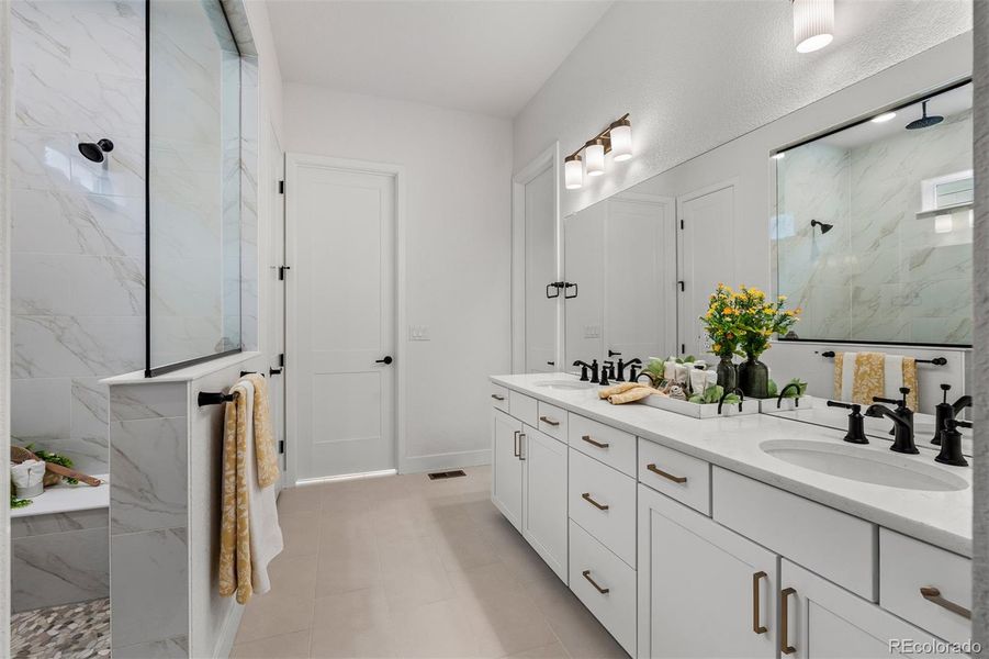 Furnished interior view inside a new home in Wolf Ranch - Enclave Collection, Colorado Springs (Image 4).
