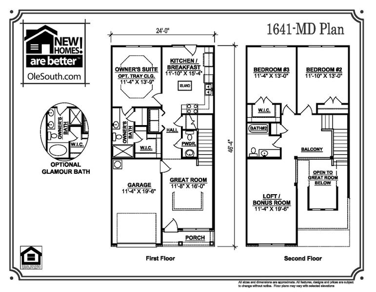 1641 MD Floor Plan