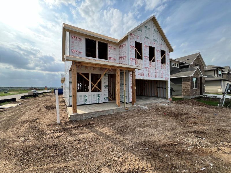 In-progress construction of a new home in Rolling Glen, Hutto, TX (Image 6).
