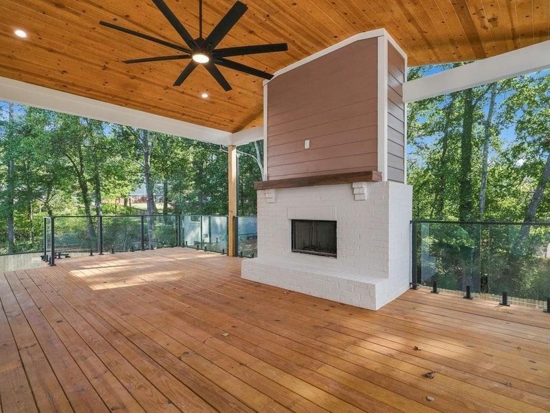 Exterior details and patio area of a home in , Marietta (Image 35).